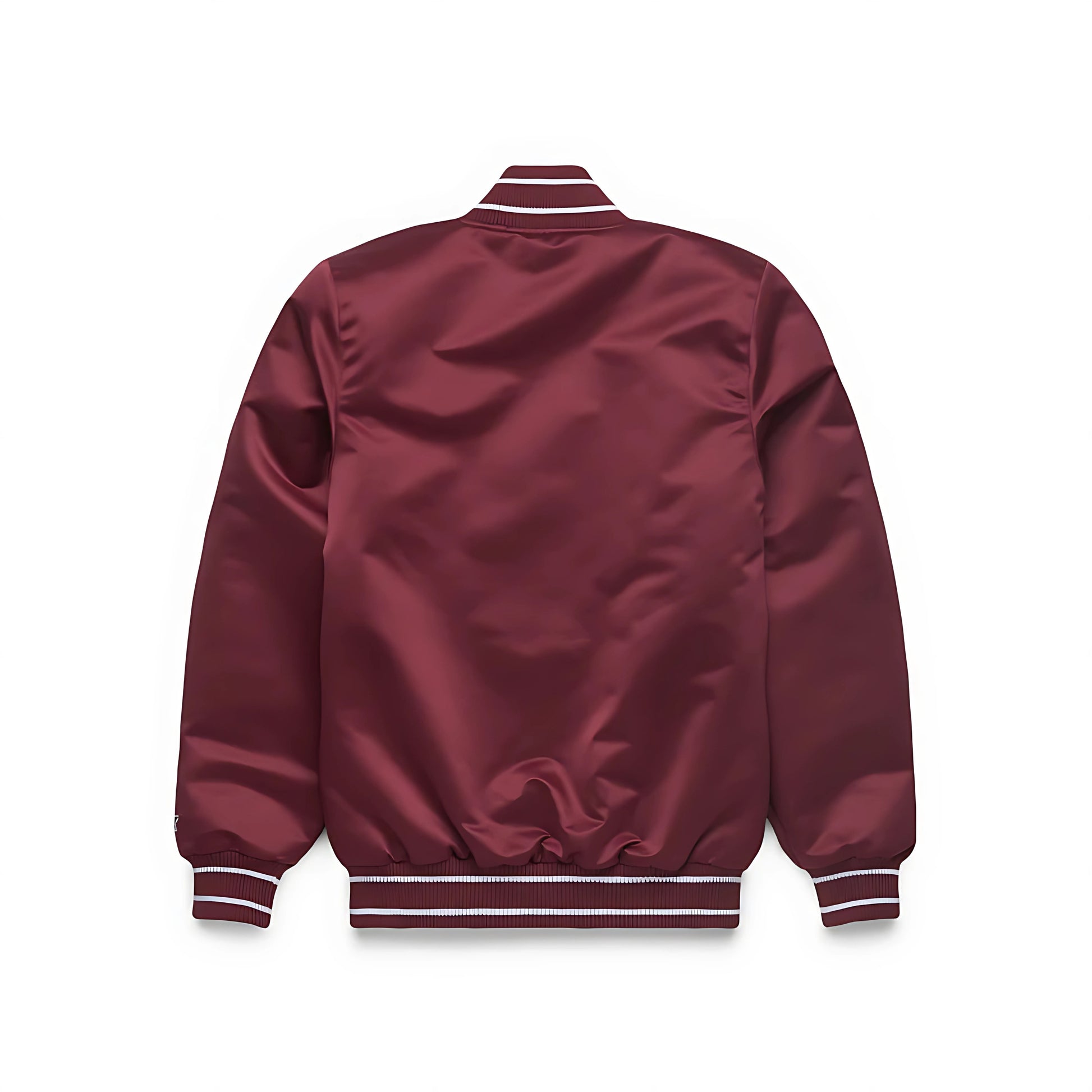 MLB Philadelphia Phillies Maroon Satin Bomber Jacket for Men & Women