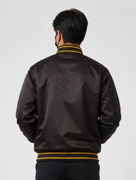 MLB San Diego Padres Brown Satin Bomber Jacket for Men & Women