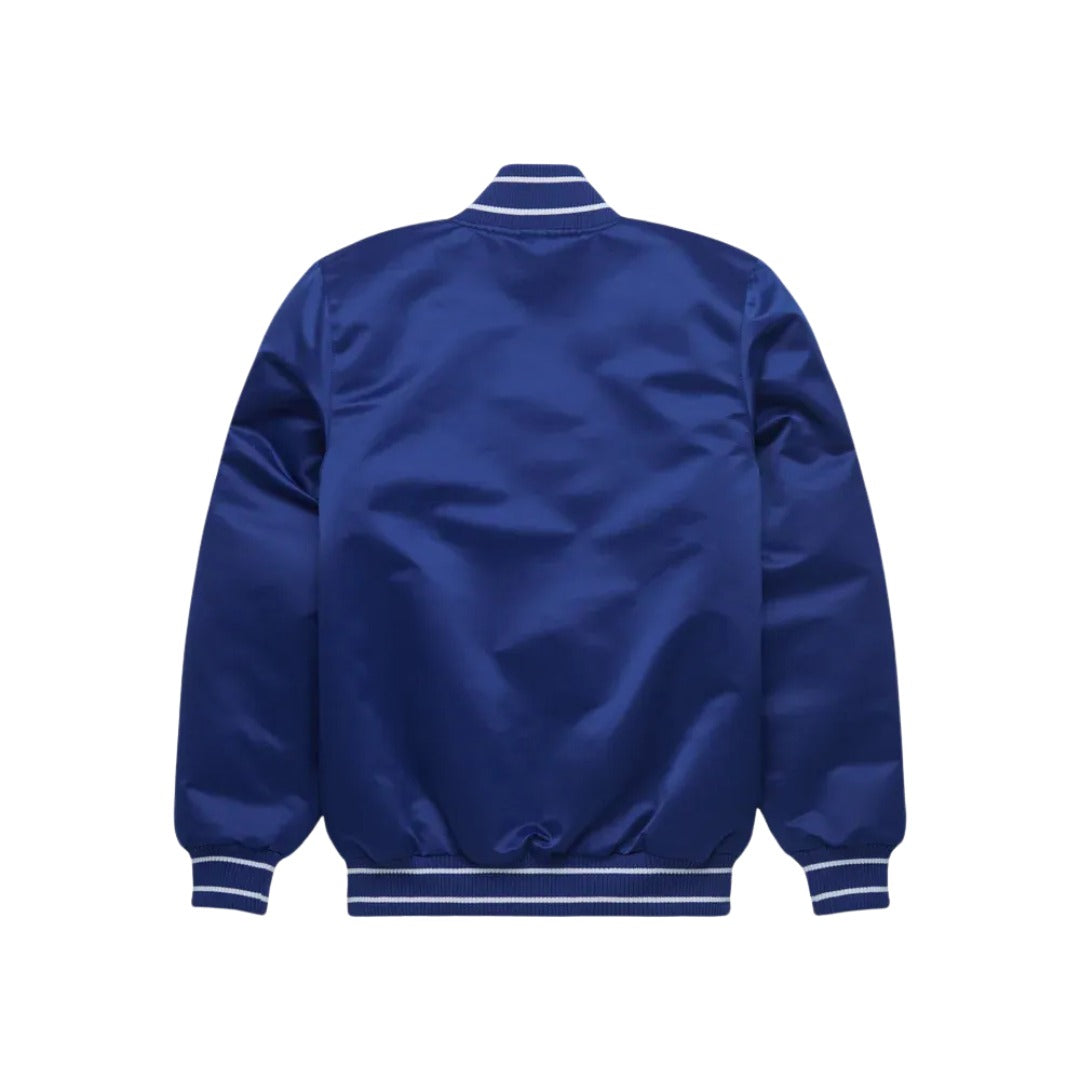 MLB Kansas City Royals Royal Blue Satin Bomber Jacket for Men & Women