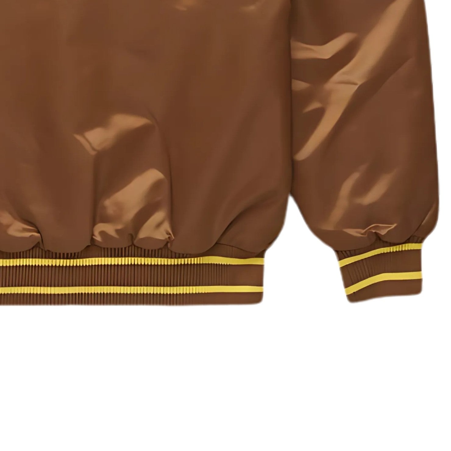 MLB Vintage San Diego Padres Brown Satin Bomber Jacket for Men & Women