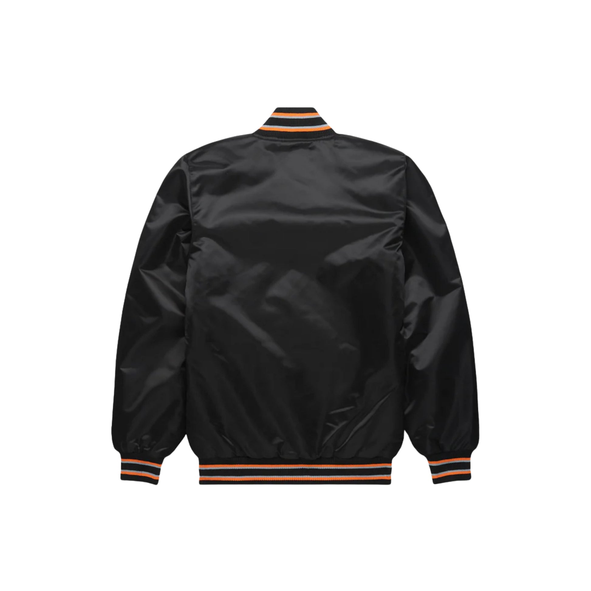 MLB San Francisco Giants Black Satin Bomber Jacket for Men & Women