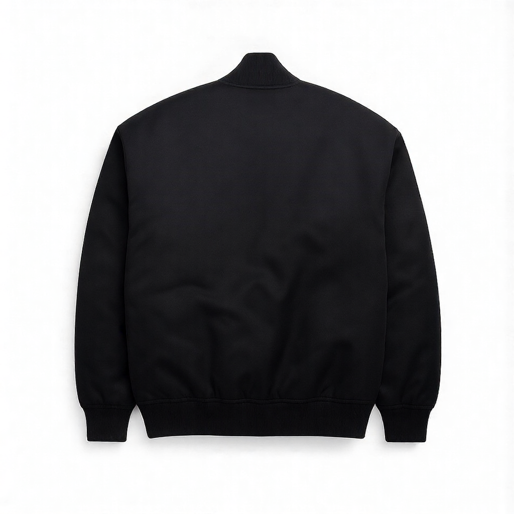 MLB San Francisco Script Logo Black Satin Bomber Jacket for Men & Women 