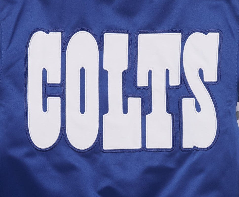 Indianapolis Colts Blue fabric with 'COLTS' text in white