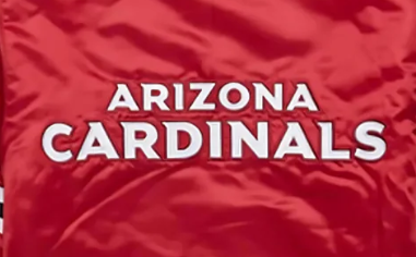 Arizona Cardinals Red fabric with 'Arizona Cardinals' text printed on it