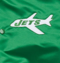 New York Jets logo with green background