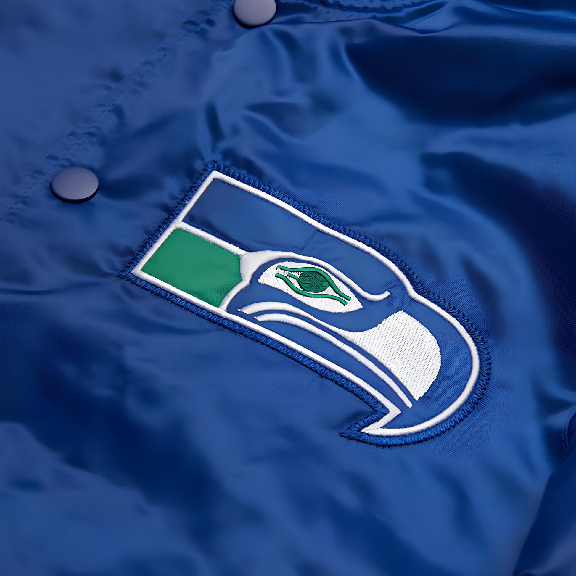 Seattle Seahawks Logo with Royal Blue background