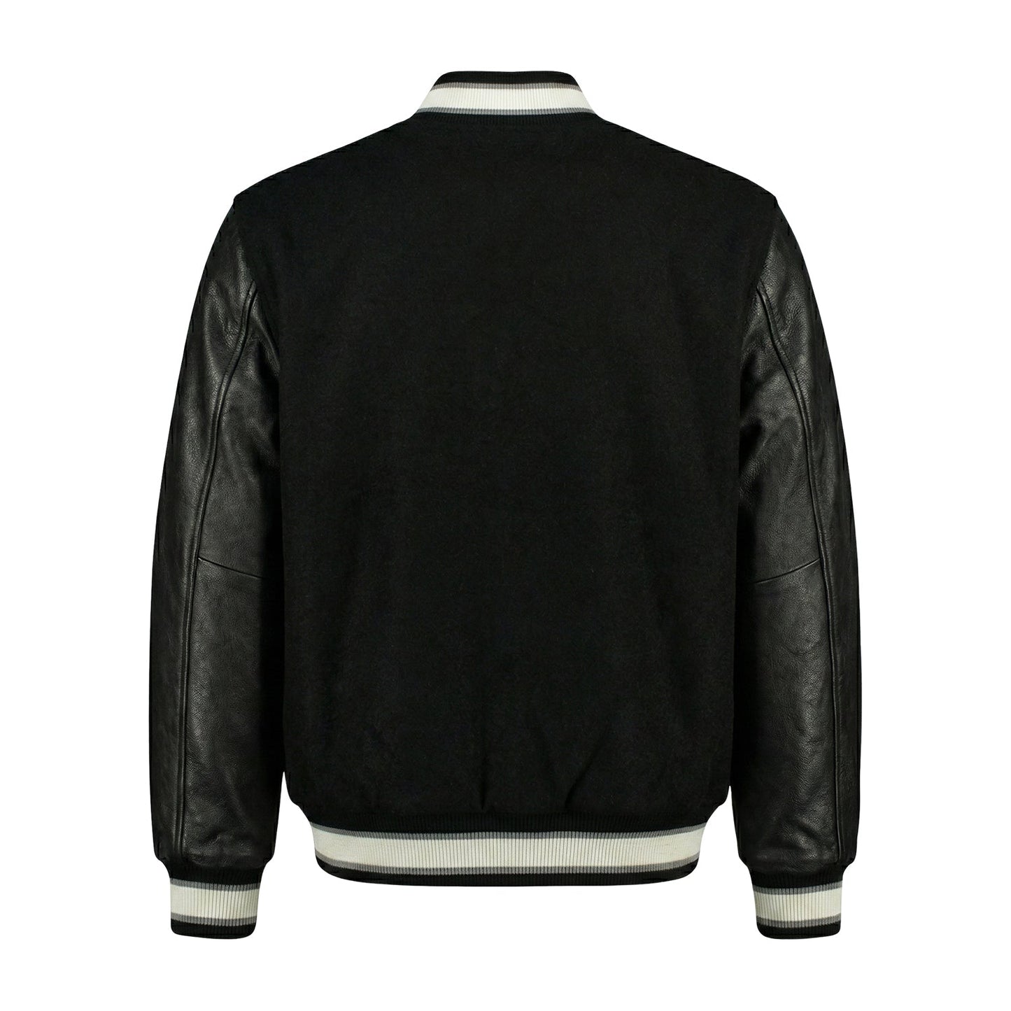NFL Las Vegas Raiders Black Varsity Letterman Bomber Jacket for Men & Women